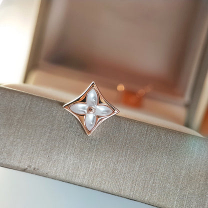[Eterna Jewels]STAR MOP PINK GOLD OHRRINGE