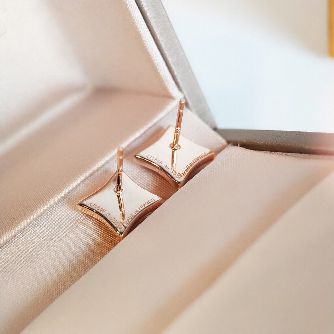 [Eterna Jewels]STAR MOP PINK GOLD OHRRINGE