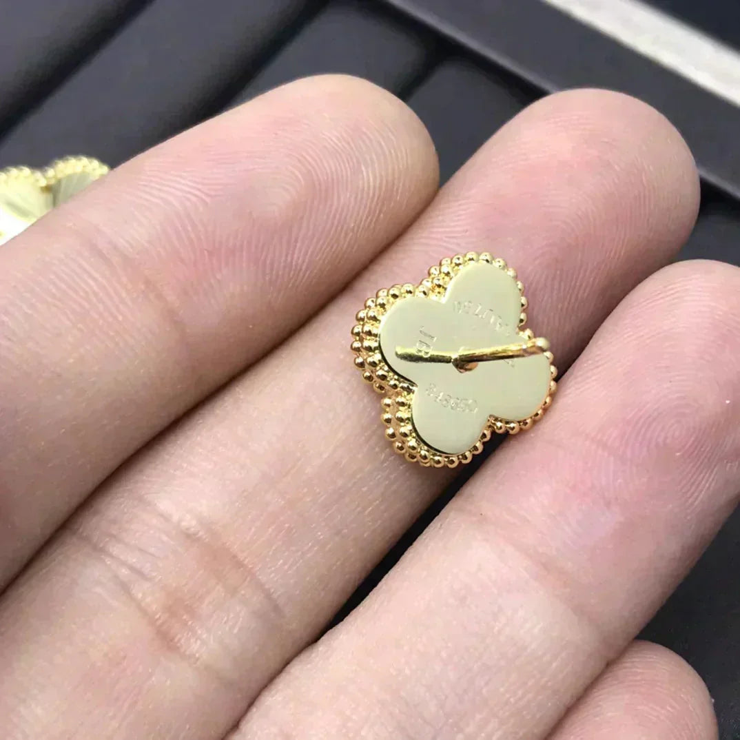 [エテルナジュエル] クローバーミニ9.5mmレーザーピアス