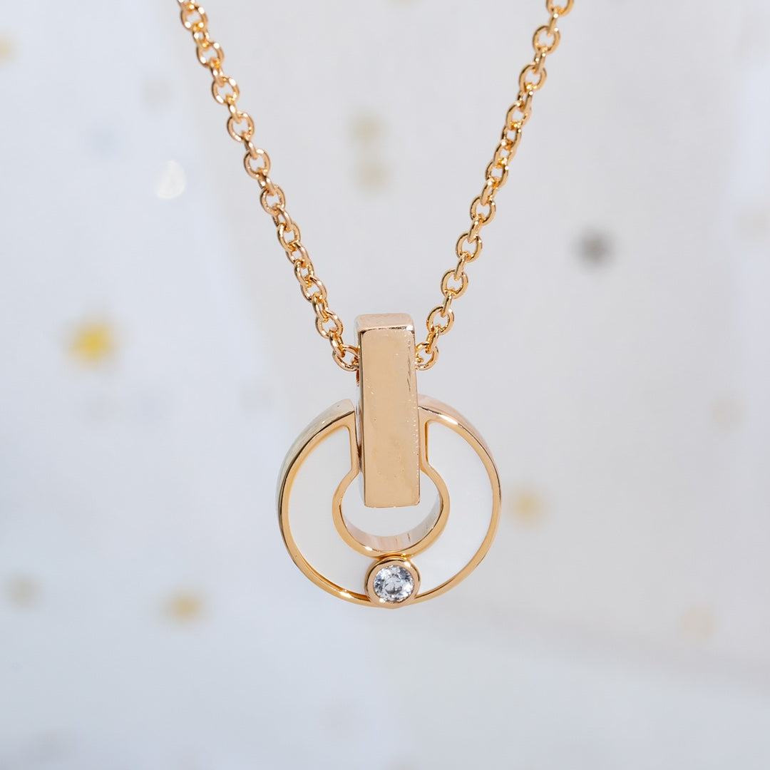 [Eterna Jewels]GARI HALSKETTE ROSÉGOLD MOP