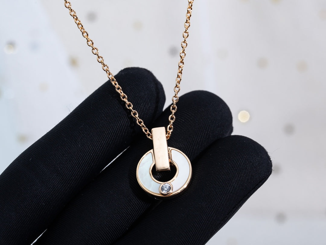 [Eterna Jewels]GARI HALSKETTE ROSÉGOLD MOP