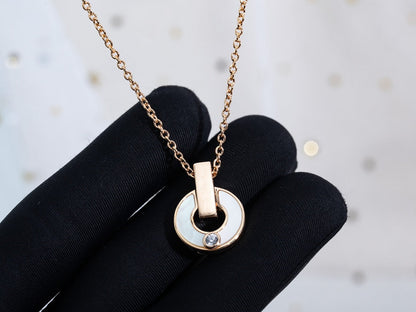 [Eterna Jewels]GARI HALSKETTE ROSÉGOLD MOP