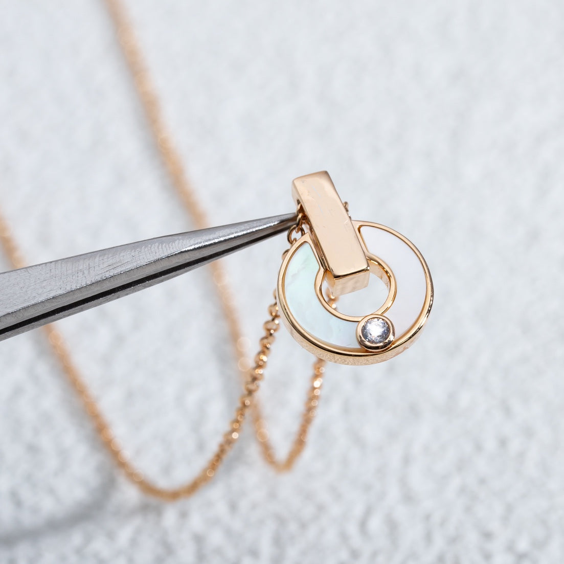 [Eterna Jewels]GARI HALSKETTE ROSÉGOLD MOP