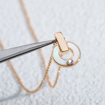 [Eterna Jewels]GARI HALSKETTE ROSÉGOLD MOP