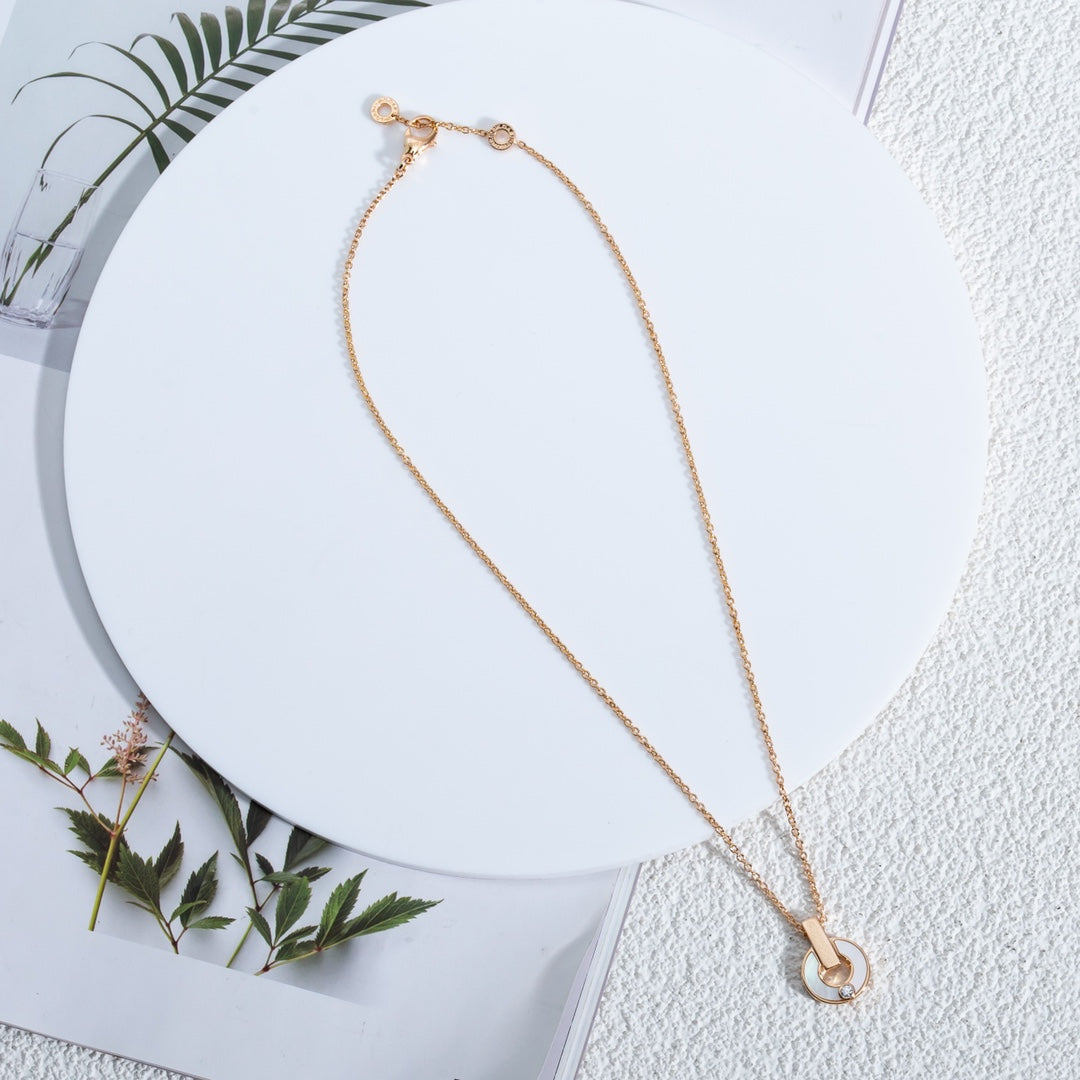 [Eterna Jewels]GARI HALSKETTE ROSÉGOLD MOP