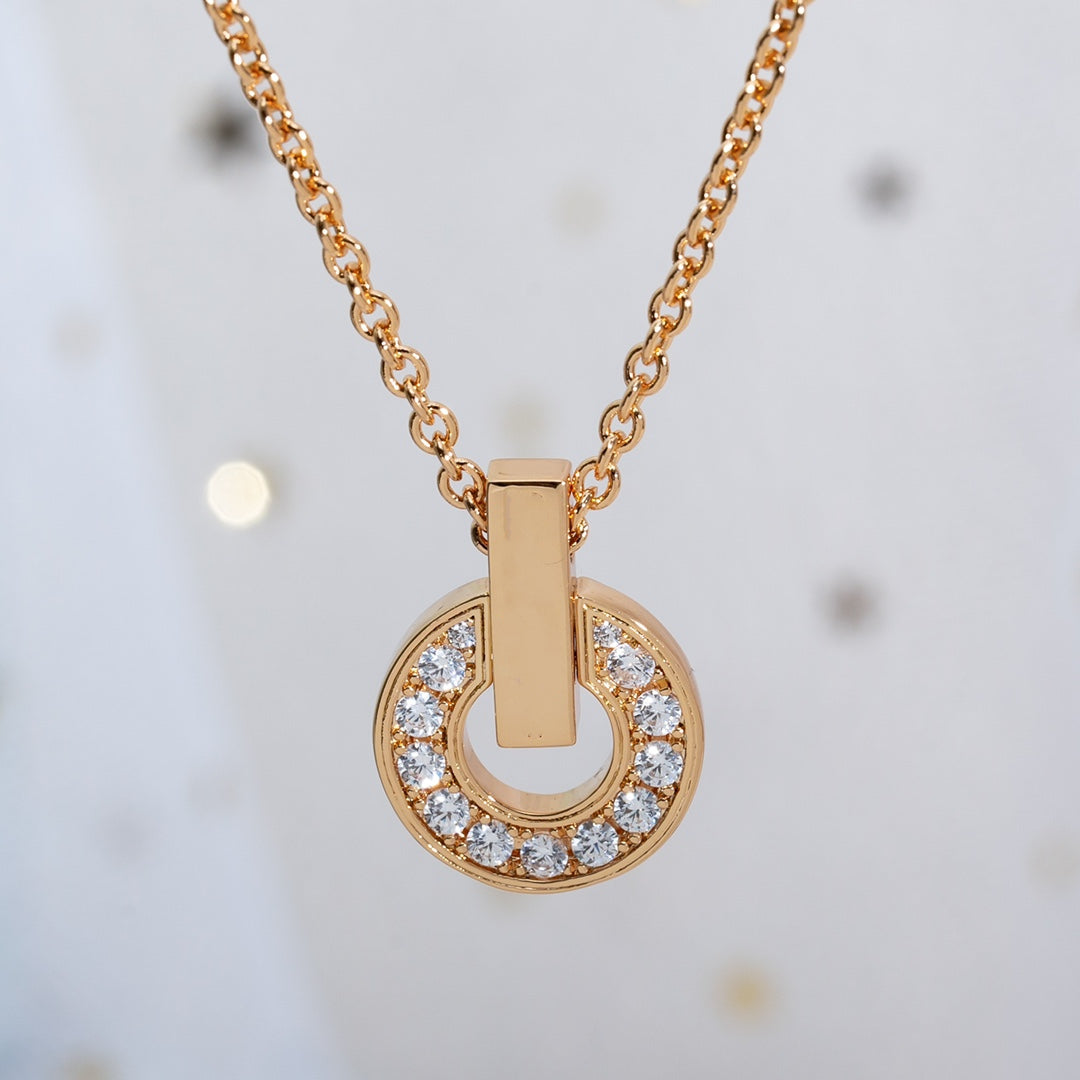 [Eterna Jewels]GARIネックレス ピンクゴールド ダイヤモンド