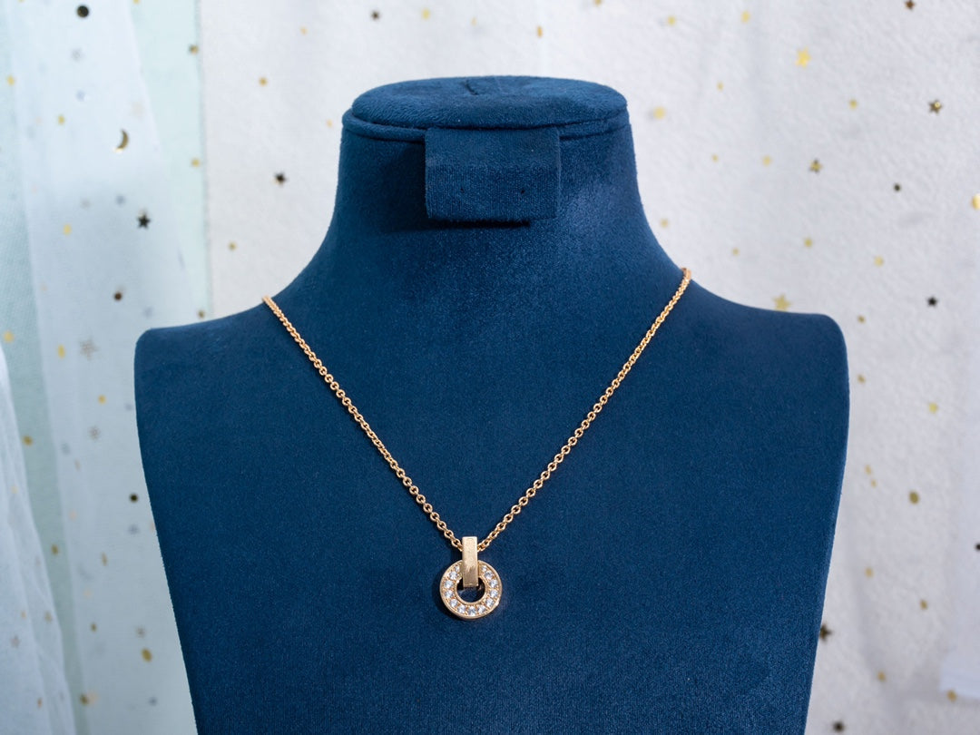[Eterna Jewels]GARIネックレス ピンクゴールド ダイヤモンド
