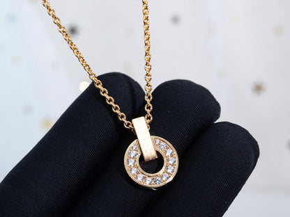 [Eterna Jewels]GARIネックレス ピンクゴールド ダイヤモンド