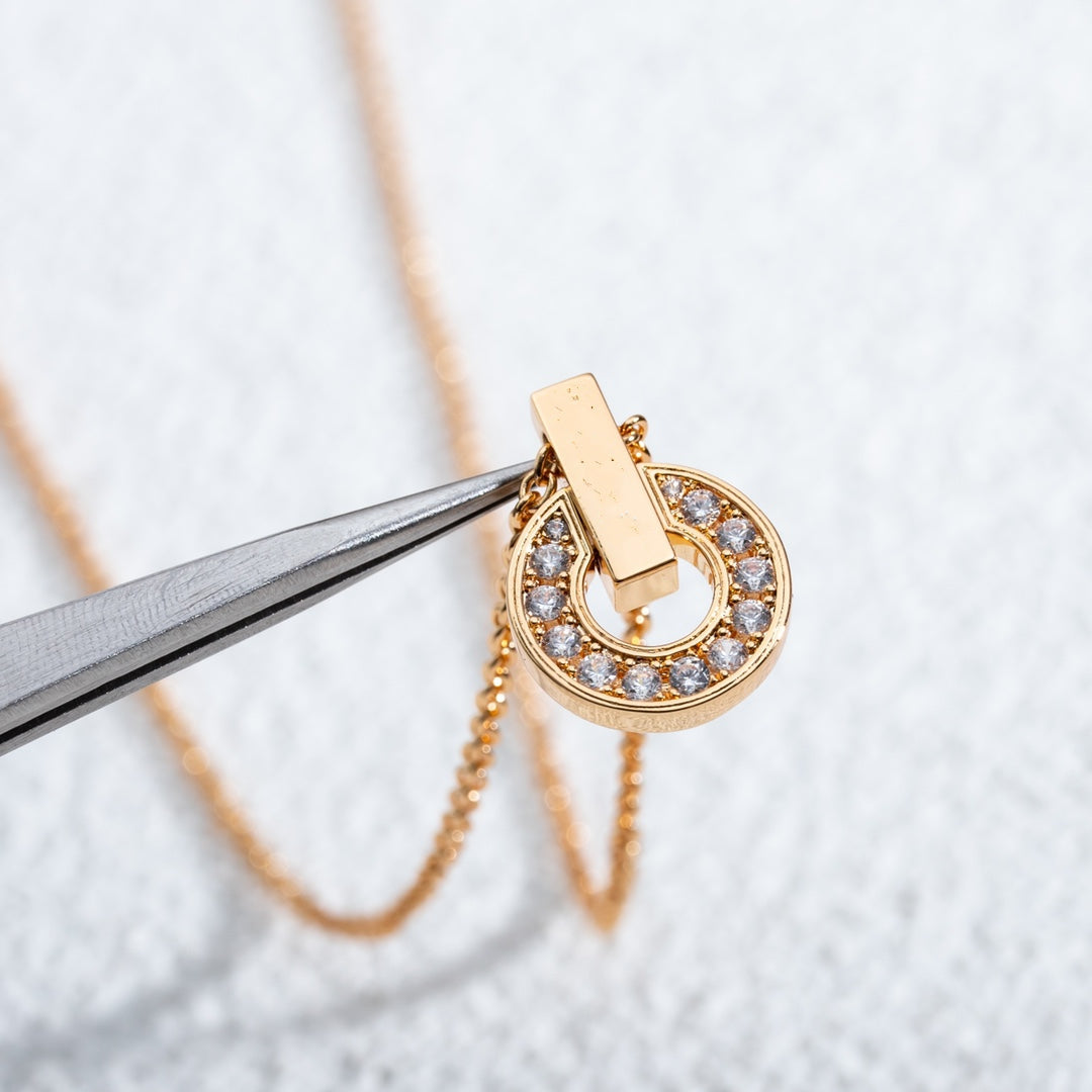 [Eterna Jewels]GARIネックレス ピンクゴールド ダイヤモンド