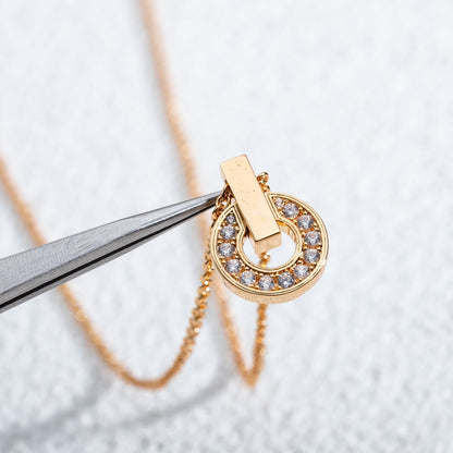 [Eterna Jewels]GARIネックレス ピンクゴールド ダイヤモンド