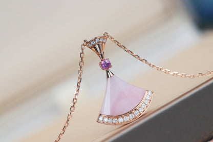 [Eterna Jewels]TRAUMKETTE ROSA PERLMUTT DIAMANT