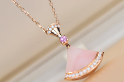 [Eterna Jewels]TRAUMKETTE ROSA PERLMUTT DIAMANT