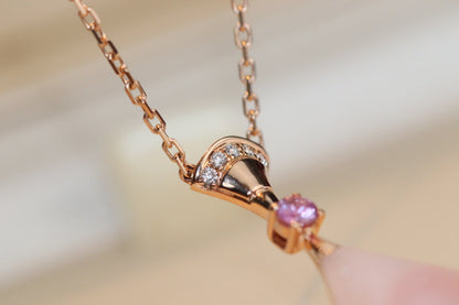 [Eterna Jewels]TRAUMKETTE ROSA PERLMUTT DIAMANT