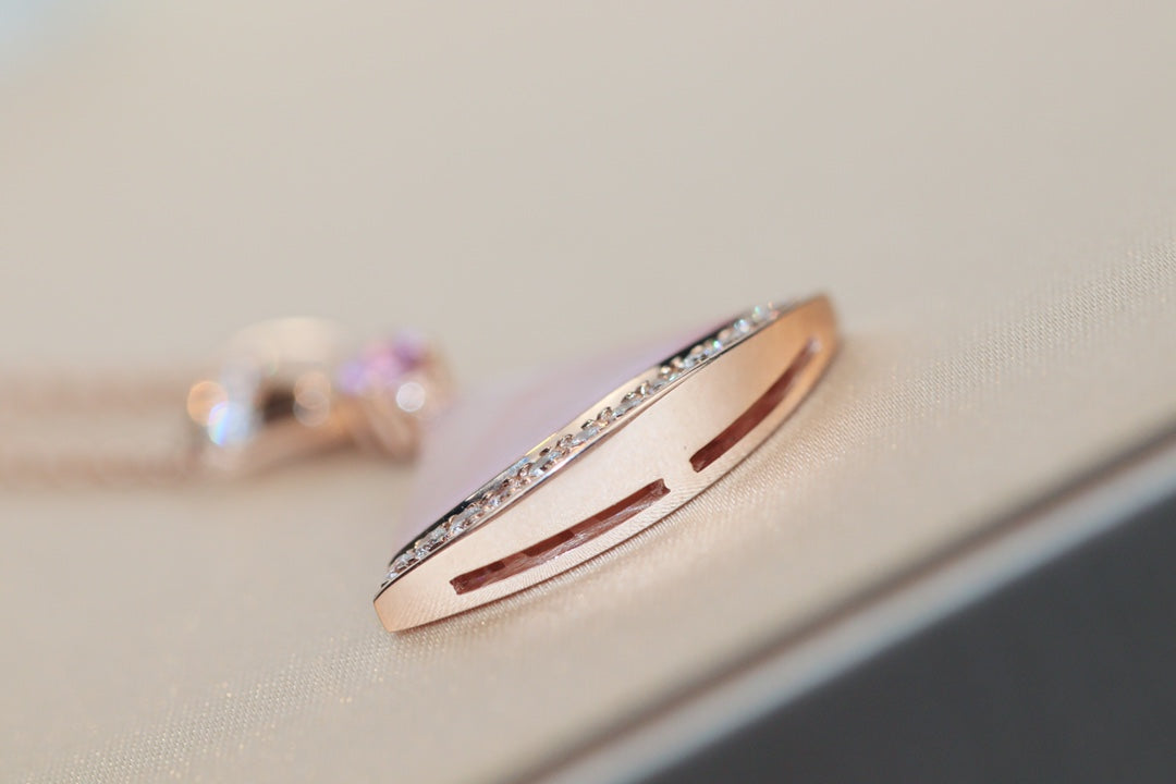 [Eterna Jewels]TRAUMKETTE ROSA PERLMUTT DIAMANT