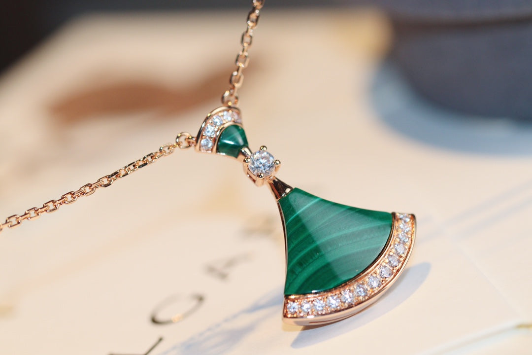 [Eterna Jewels]TRAUMKETTE MALACHIT DIAMANT