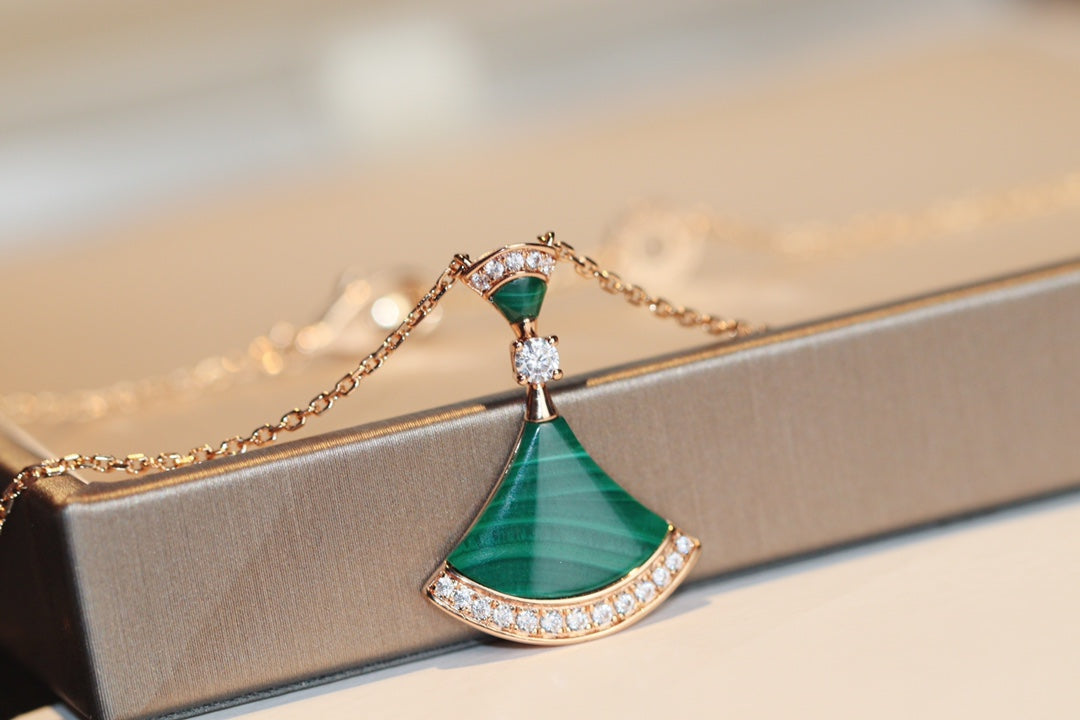 [Eterna Jewels]TRAUMKETTE MALACHIT DIAMANT