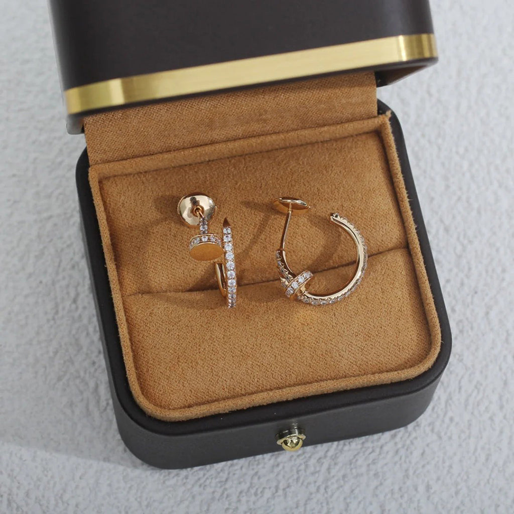 [Eterna Jewels]JUSTE FULL DIAMOND SMALL EARRINGS