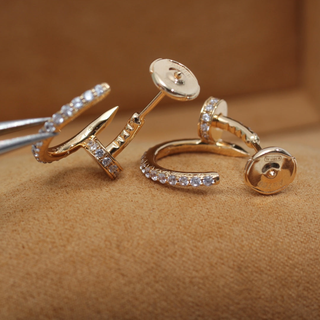 [Eterna Jewels]JUSTE OHRRINGE 12,75MM ROTGOLD DIAMANT