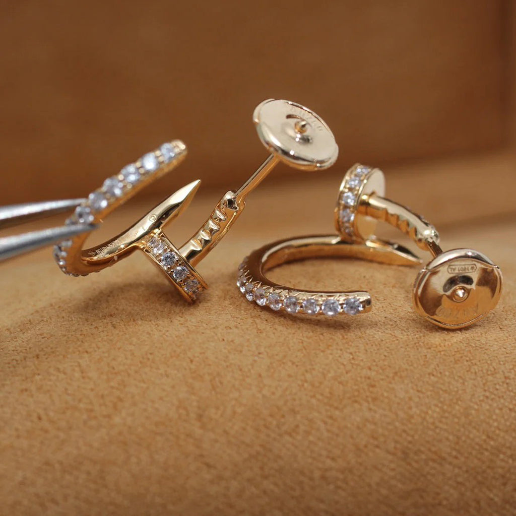 [Eterna Jewels]JUSTE FULL DIAMOND SMALL EARRINGS