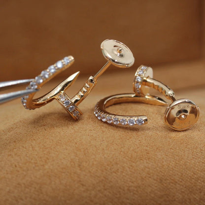 [Eterna Jewels]JUSTE FULL DIAMOND SMALL EARRINGS