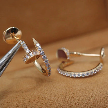[Eterna Jewels]JUSTE FULL DIAMOND SMALL EARRINGS