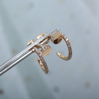 [Eterna Jewels]JUSTE OHRRINGE 12,75MM ROTGOLD DIAMANT