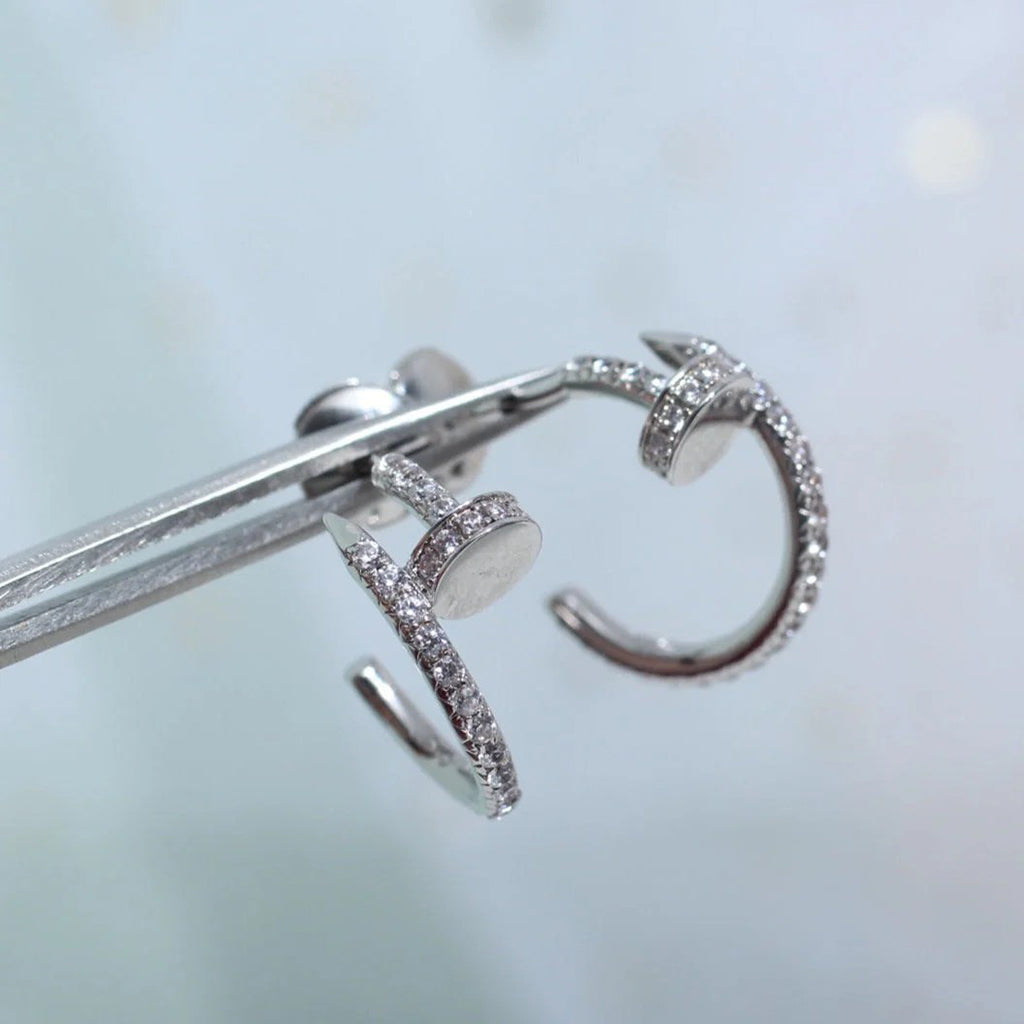 [Eterna Jewels]JUSTE FULL DIAMOND SMALL EARRINGS