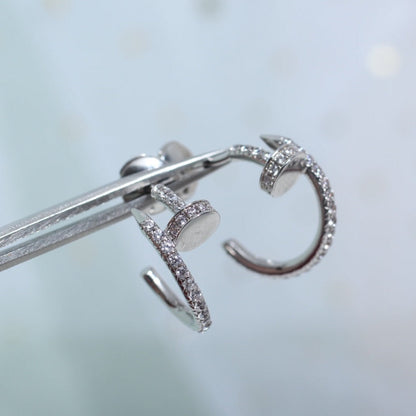 [Eterna Jewels]JUSTE OHRRINGE 12.75MM SILBER DIAMANT