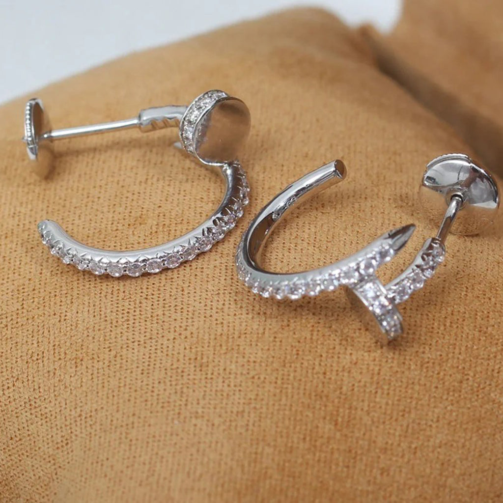 [Eterna Jewels]JUSTE FULL DIAMOND SMALL EARRINGS