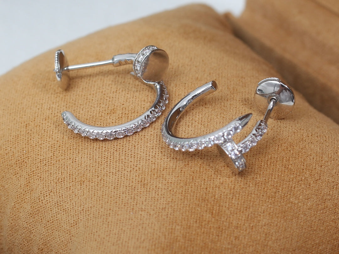 [Eterna Jewels]JUSTE OHRRINGE 12.75MM SILBER DIAMANT