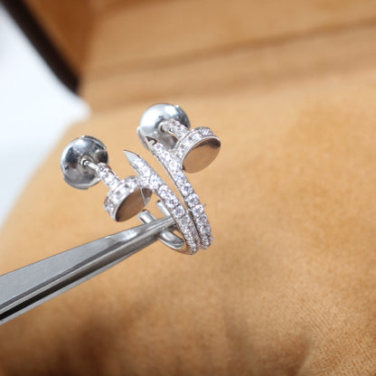 [Eterna Jewels]JUSTE OHRRINGE 12.75MM SILBER DIAMANT
