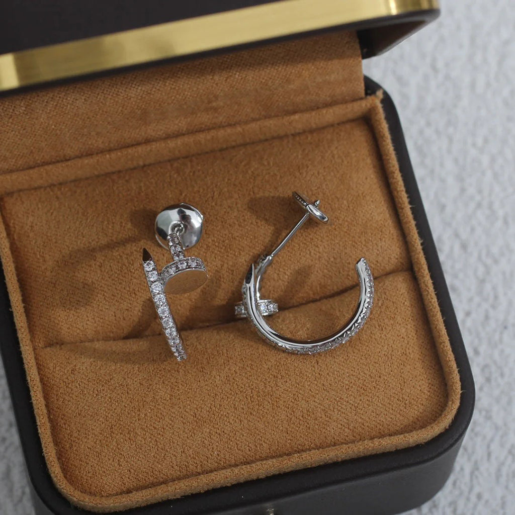 [Eterna Jewels]JUSTE FULL DIAMOND SMALL EARRINGS