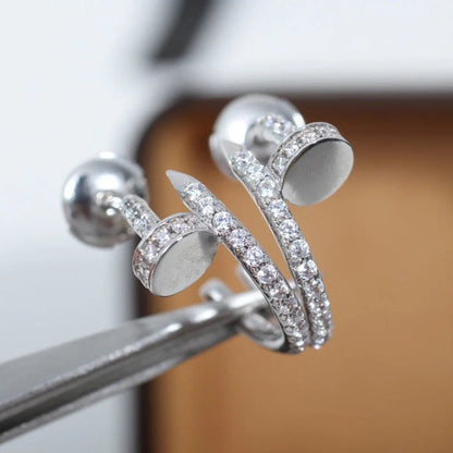 [Eterna Jewels]JUSTE FULL DIAMOND SMALL EARRINGS