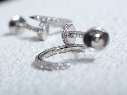 [Eterna Jewels]JUSTE OHRRINGE 12.75MM SILBER DIAMANT