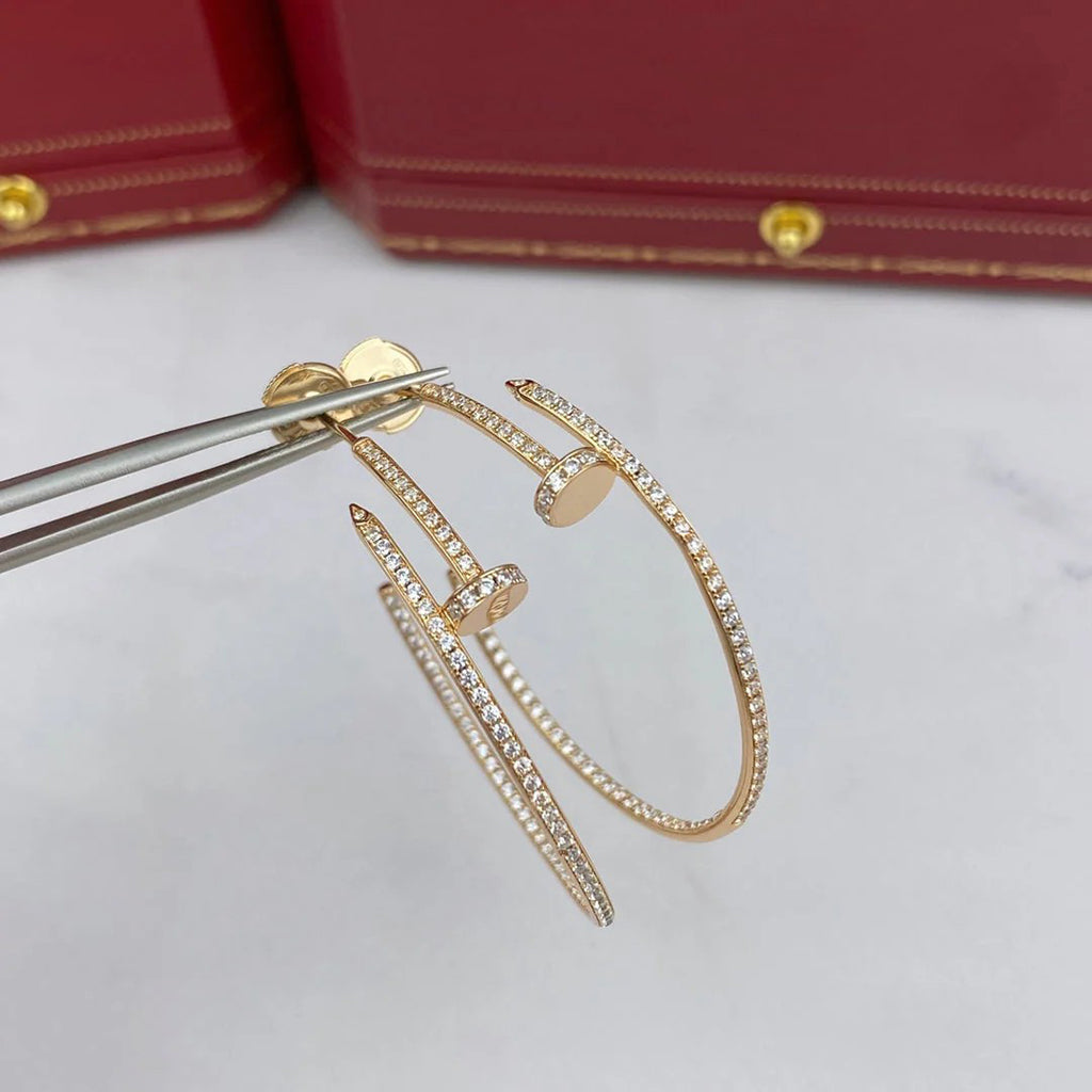 [Eterna Jewels]JUSTE FULL DIAMOND LARGE EARRINGS