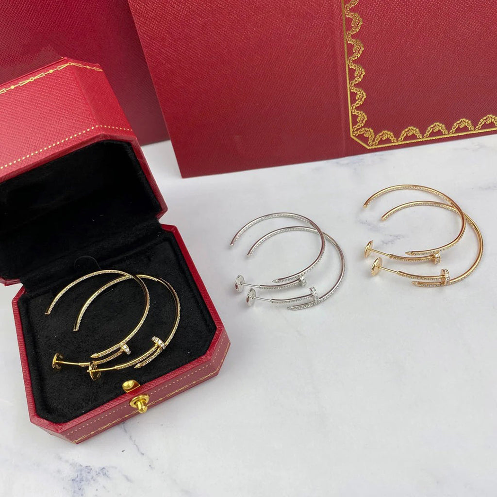 [Eterna Jewels]JUSTE FULL DIAMOND LARGE EARRINGS