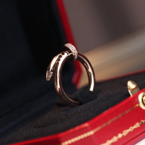 [Eterna Jewels]JUSTE RING 2.65MM ROSÉGOLD DIAMANT