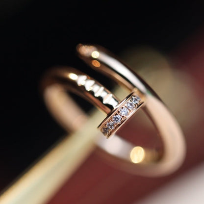 [Eterna Jewels]JUSTE RING 2.65MM ROSÉGOLD DIAMANT
