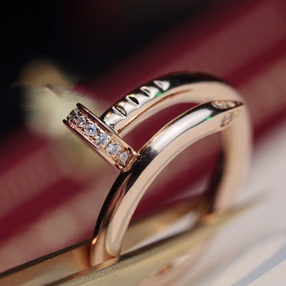 [Eterna Jewels]JUSTE RING 2.65MM ROSÉGOLD DIAMANT