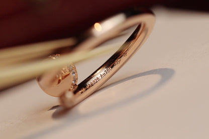 [Eterna Jewels]JUSTE RING 2.65MM ROSÉGOLD DIAMANT