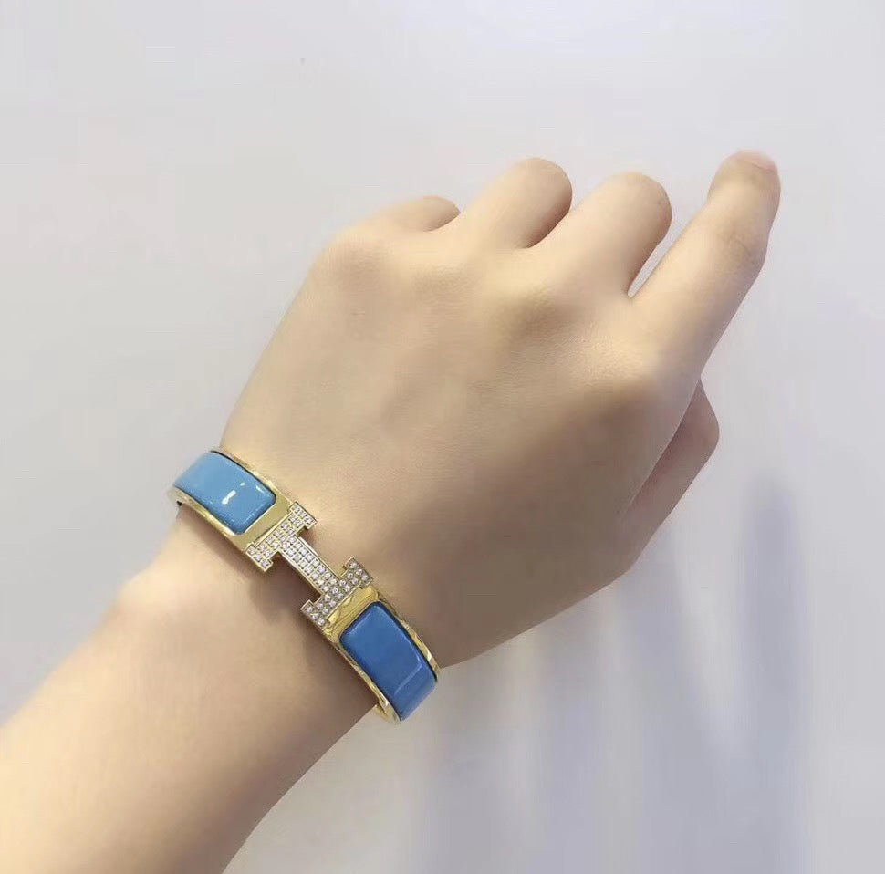 [Eterna Jewels]H CLOUD BLUE ARMREIF GOLD DIAMANT