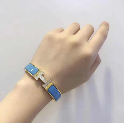[Eterna Jewels]H CLOUD BLUE ARMREIF GOLD DIAMANT