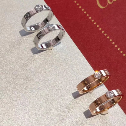 [Eterna Jewels]LIEBESRING 3.6MM 1 GROSSER DIAMANT