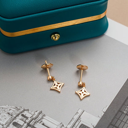 [Eterna Jewels]GOLDENE STERN-OHRRINGE