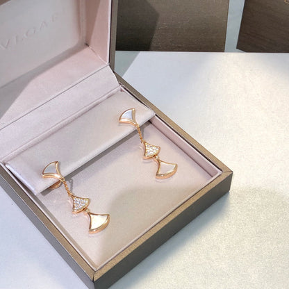 [Eterna Jewels]DREAM OHRRINGE 3 MOTIVE DIAMANT MOP ROSÉGOLD
