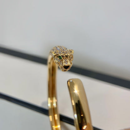 [Eterna Jewels]PANTHER GOLD DIAMANT OFFENER ARMBAND