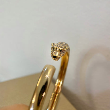 [Eterna Jewels]PANTHER GOLD DIAMANT OFFENER ARMBAND
