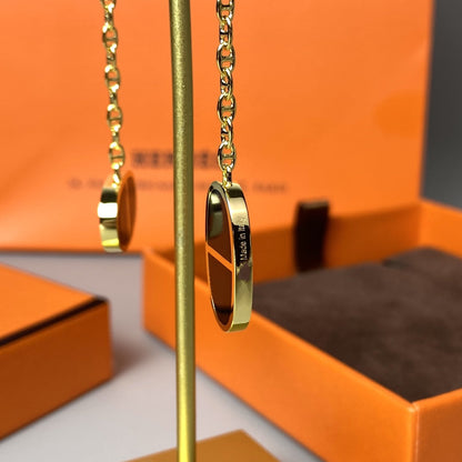 [Eterna Jewels]CHAINE VERSO SCHWARZE KERAMIK-OHRRINGE