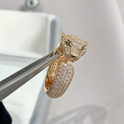 [Eterna Jewels]PANTHER PINK GOLD DIAMOND RING