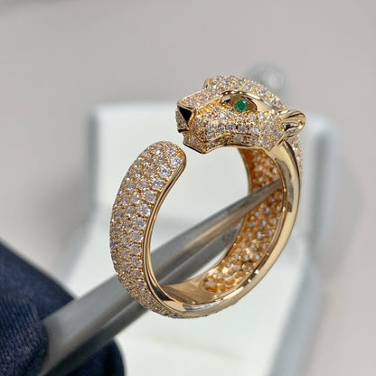 [Eterna Jewels]PANTHER PINK GOLD DIAMOND RING